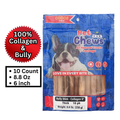 6" Bully-Collagen Sticks (10-Pack) – High-Protein Beef Chews
