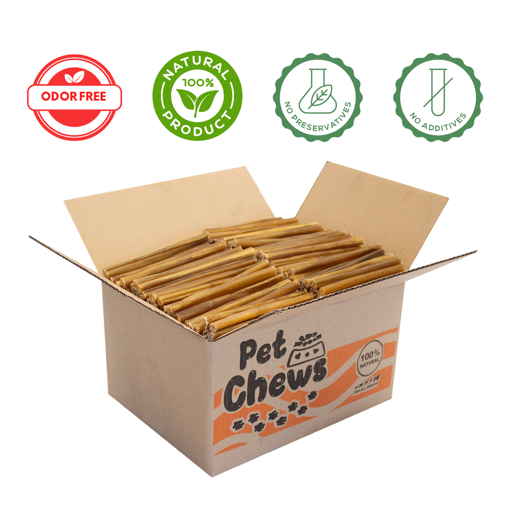 Premium Beef Collagen Sticks for Dogs – 6" | 7 Lb Bulk Pack (125 Count)