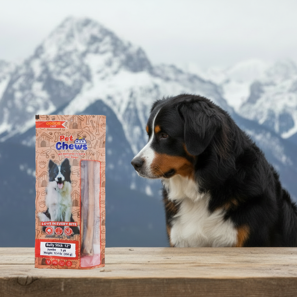 12" JUMBO Bully Sticks - 70g Each | Heavy Duty Chews (5 Pack)