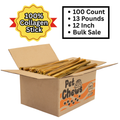 Premium Beef Collagen Sticks for Dogs – 6" | 7 Lb Bulk Pack (125 Count)