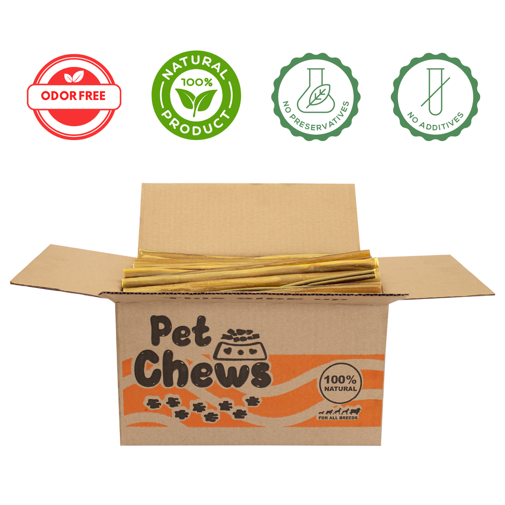 Premium Beef Collagen Sticks for Dogs – 12" | 13 Lb Bulk Pack (100 Count)