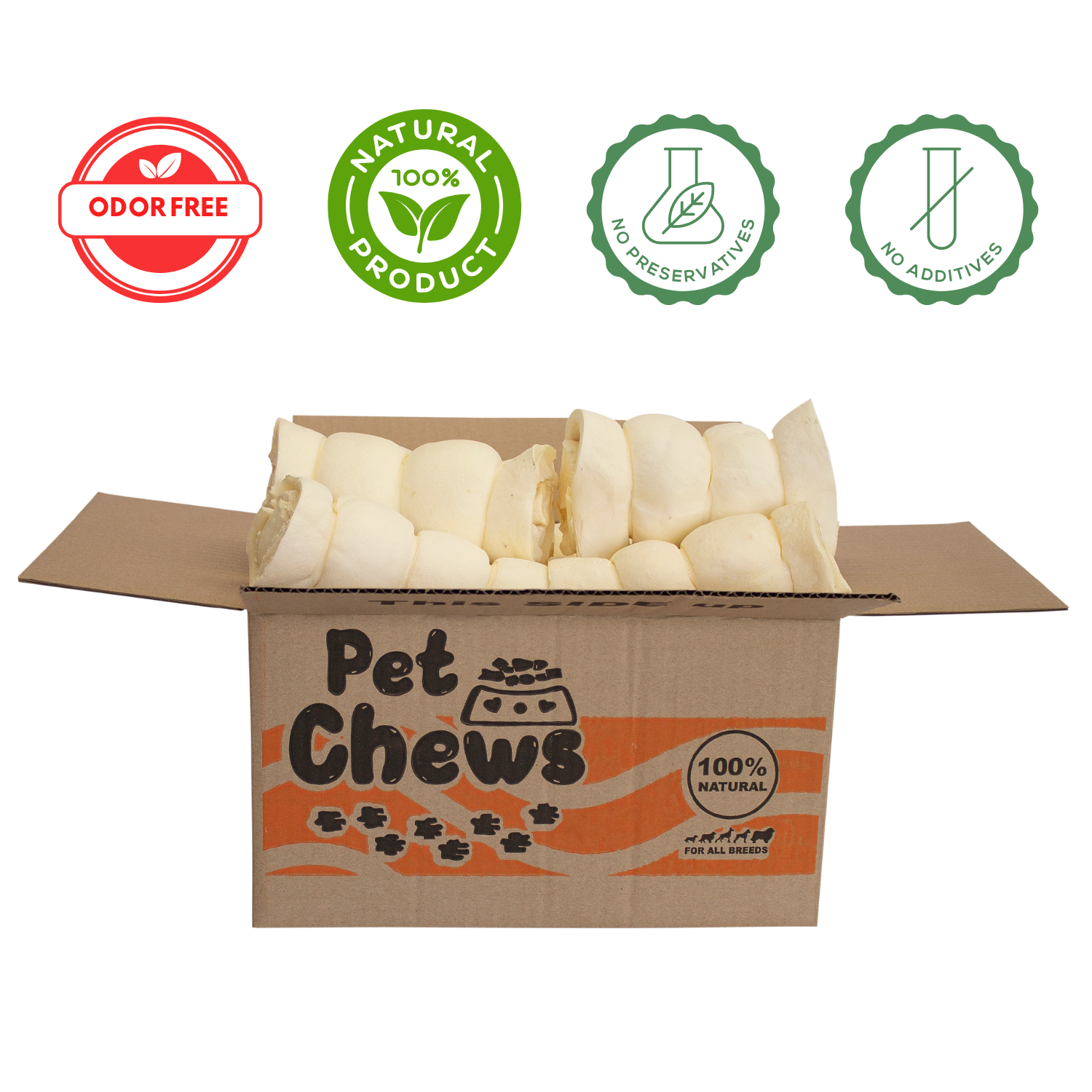 Mega Thick Cheek Rolls (5-6") - Bulk| 12 Count | 100% beef