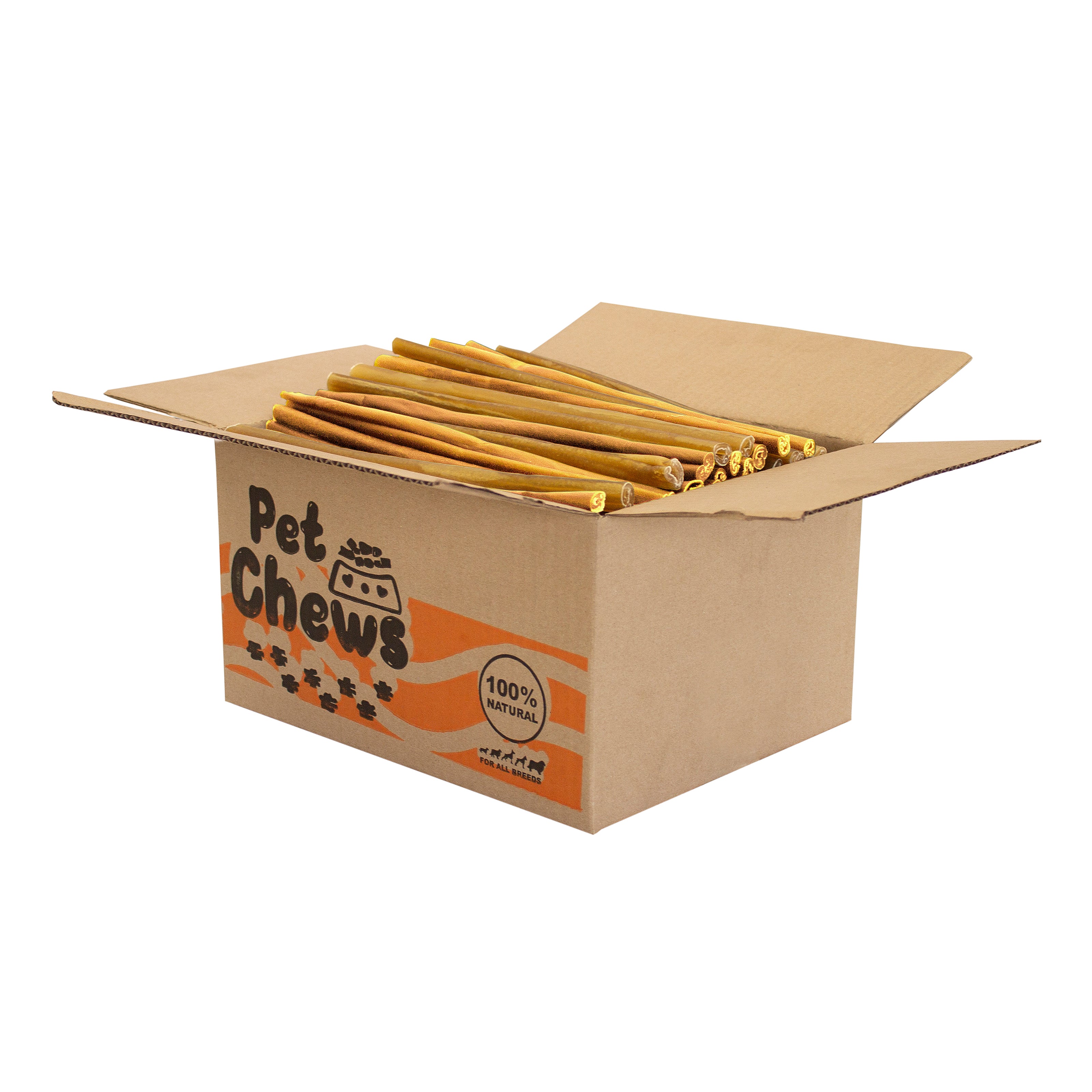 Premium Beef Collagen Sticks for Dogs – 12" | 13 Lb Bulk Pack (100 Count)