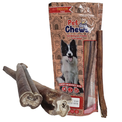 12" Giant Bully Sticks - 90g Each | Heavy Duty Chews (3 Pack)