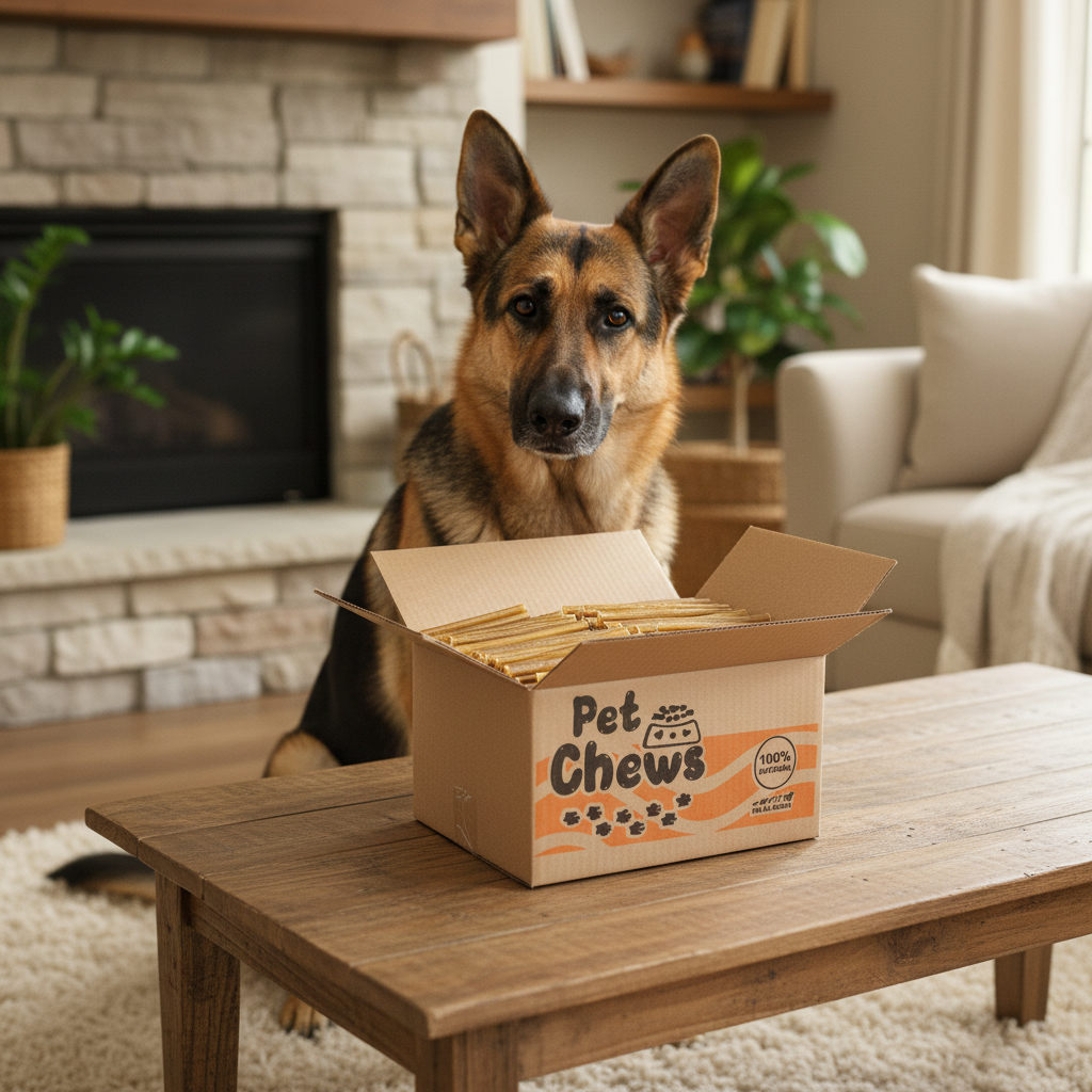 Premium Beef Collagen Sticks for Dogs – 6" | 7 Lb Bulk Pack (125 Count)