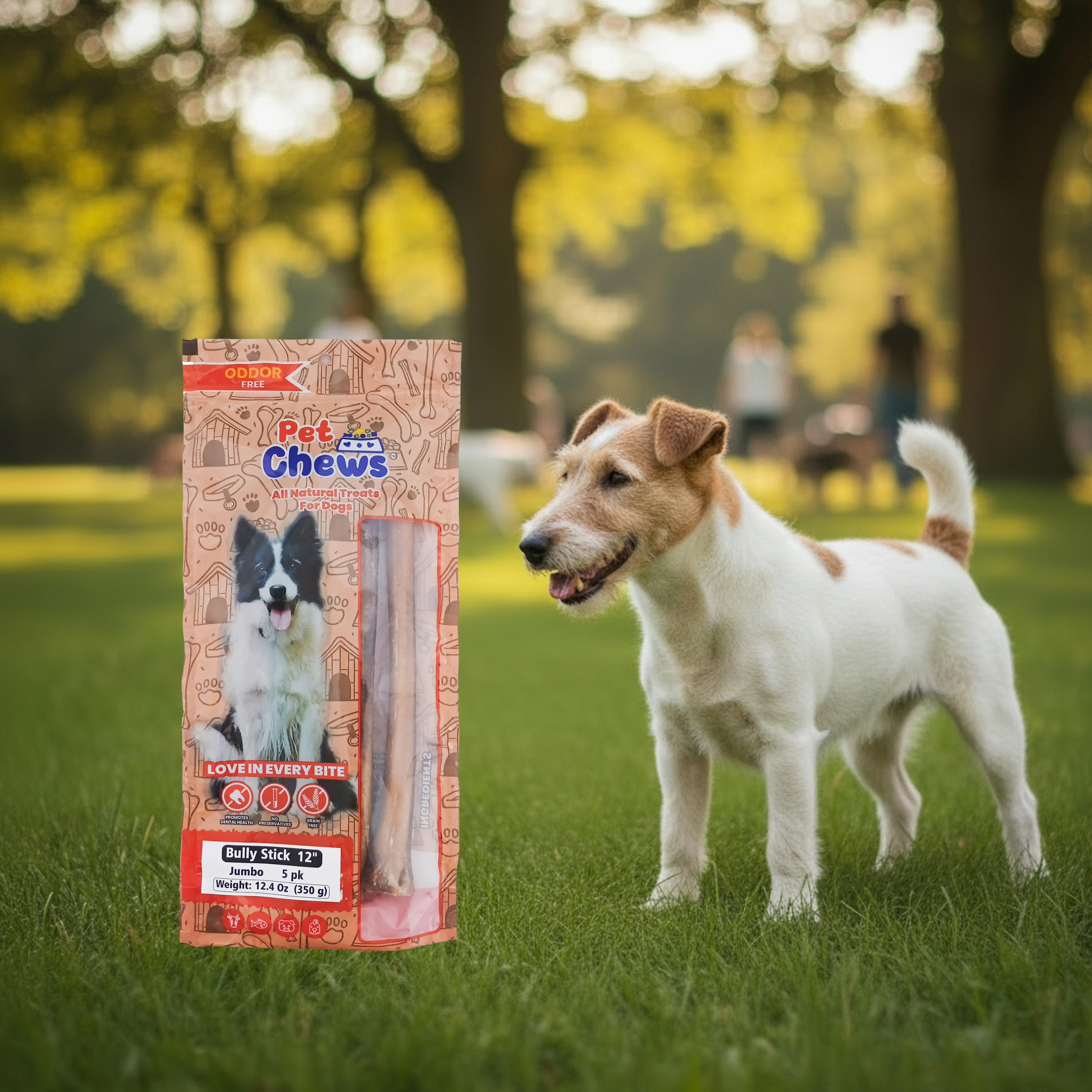 12" JUMBO Bully Sticks - 70g Each | Heavy Duty Chews (5 Pack)