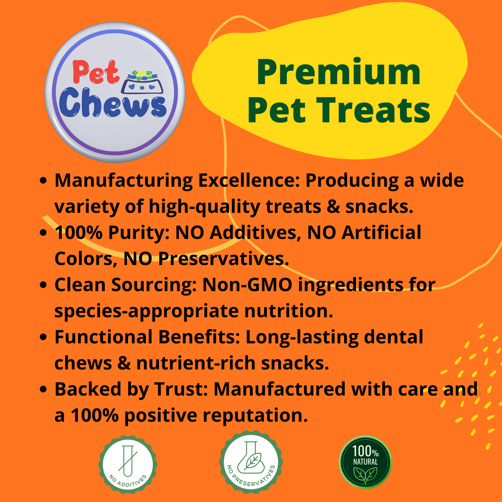 Premium Natural Beef Knee Caps for Dogs (3-Pack) 12 Count