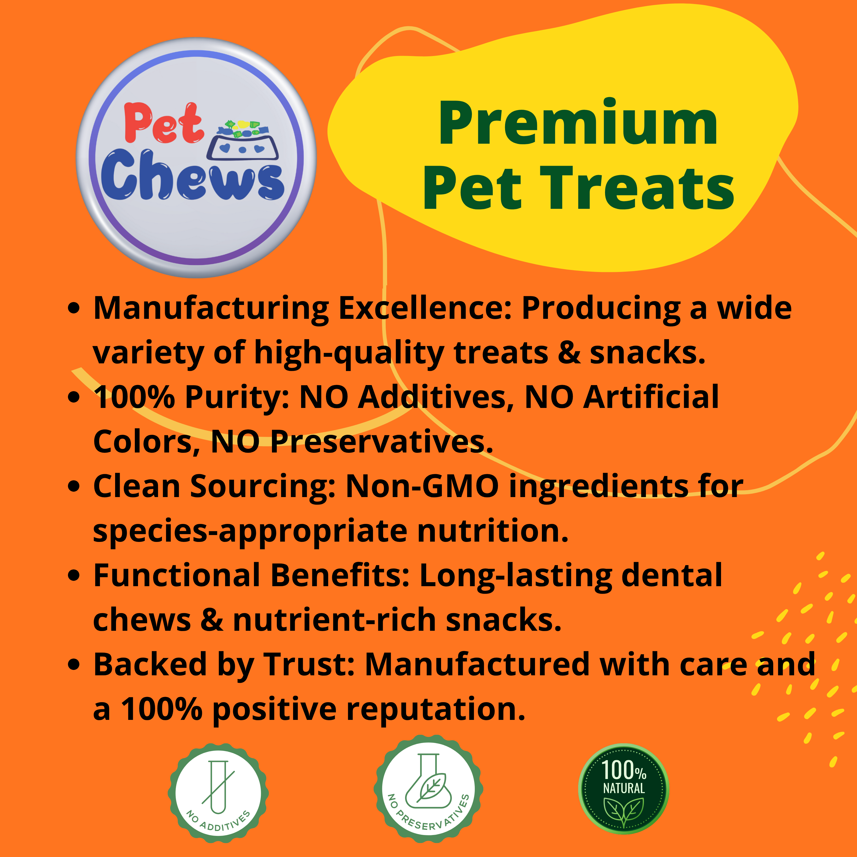 Premium Natural Beef Knee Caps for Dogs (3-Pack) 12 Count